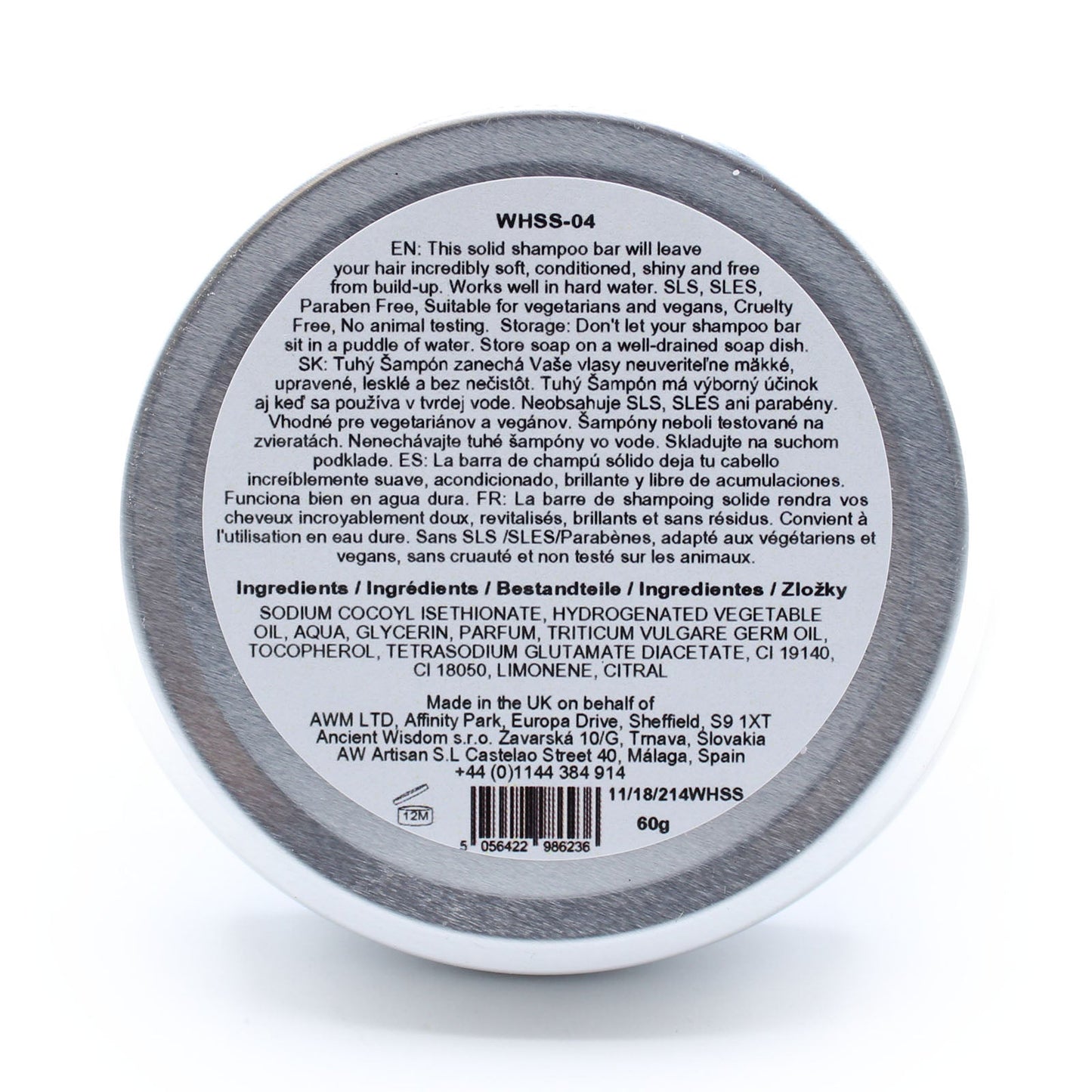 AW Gifts, Wild Hare Solid Shampoo- Tutti Frutti, 60g - GREEN LIFE CYPRUS