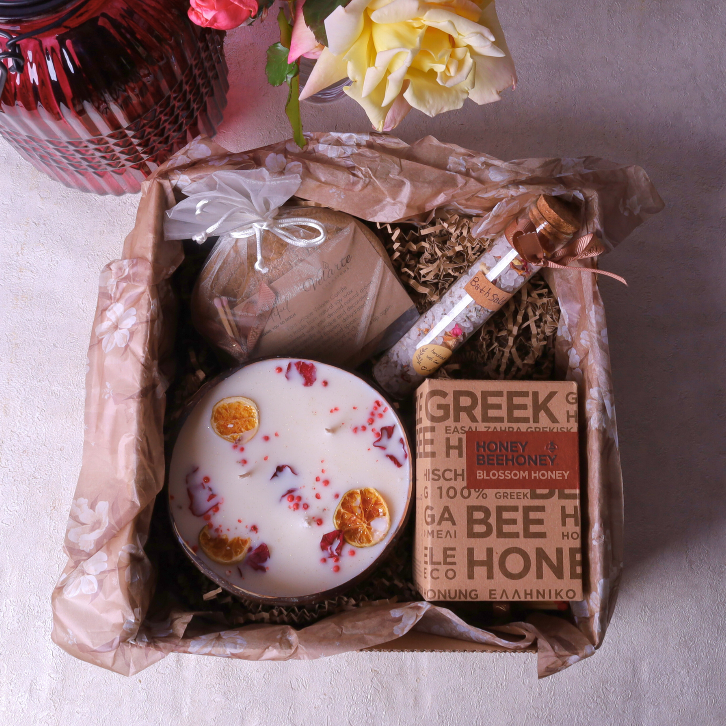 Velarte Ritual Box – Rose & Golden Honey Escape - GREEN LIFE CYPRUS