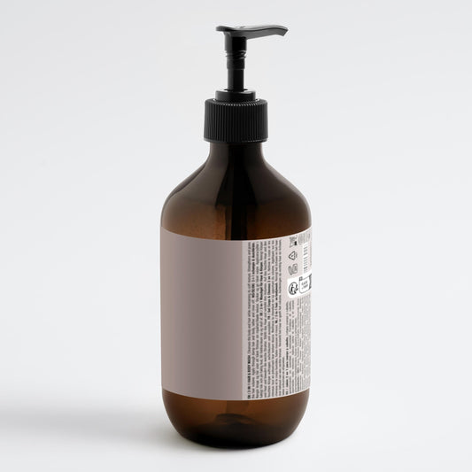 SELNAMED Longevity 2-in-1 Hair and Body Wash for men, 490ml bottle, showing the product with label and pump dispenser.
