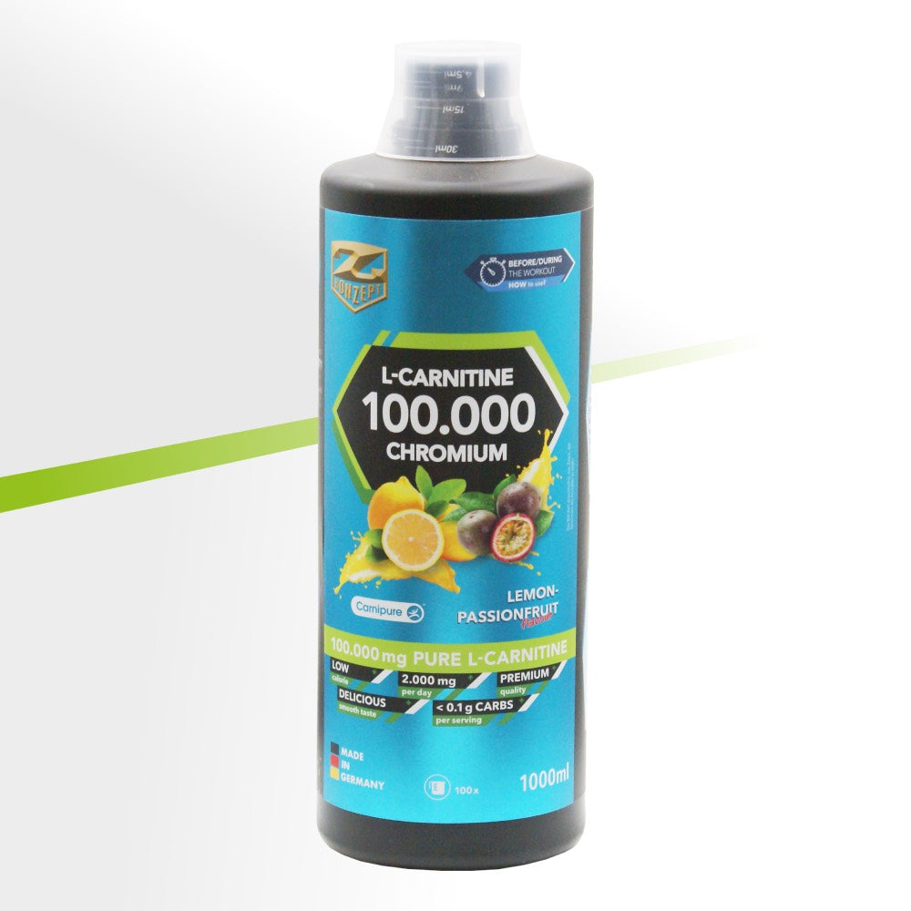 ZKONZEPT L-CARNITINE 100.000 CHROMIUM LIQUID 1Lt LEMON-PASSIONFRUIT