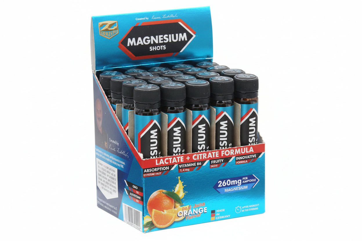 ZKONZEPT MAGNESIUM + B6 SHOTS 20 AMPOULES ORANGE