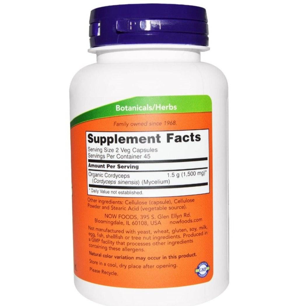 Now Foods, Cordyceps, 750 mg, 90 Veg Capsules - GREEN LIFE CYPRUS