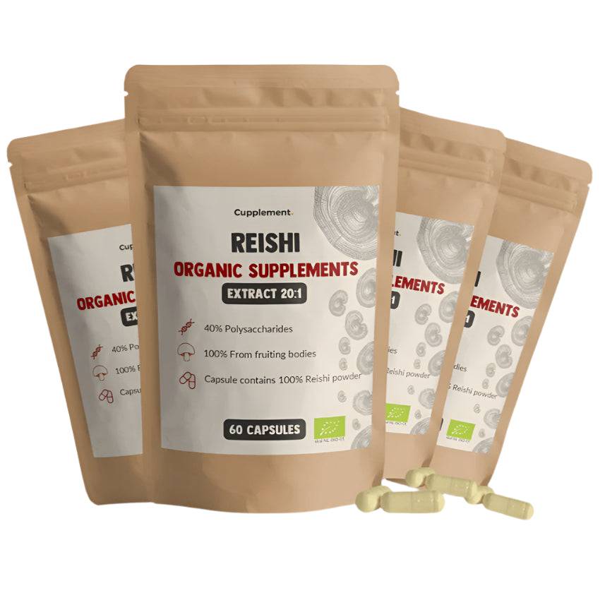 Cupplement, Reishi Extract, 400mg (60 Capsules) - GREEN LIFE CYPRUS