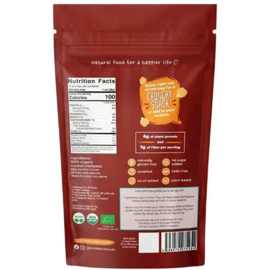 I LOVE ME, Organic roasted chickpeas, salt-free, 200g - GREEN LIFE CYPRUS