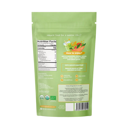 I LOVE ME, Organic Barley Grass Powder, 200g - GREEN LIFE CYPRUS