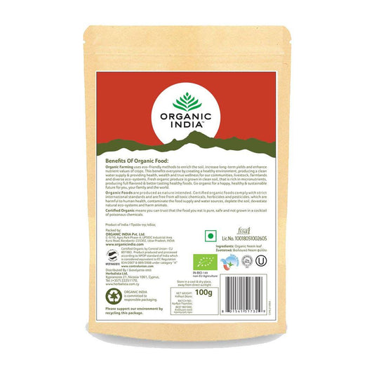 Organic India, BIO Neem Powder 100g - GREEN LIFE CYPRUS