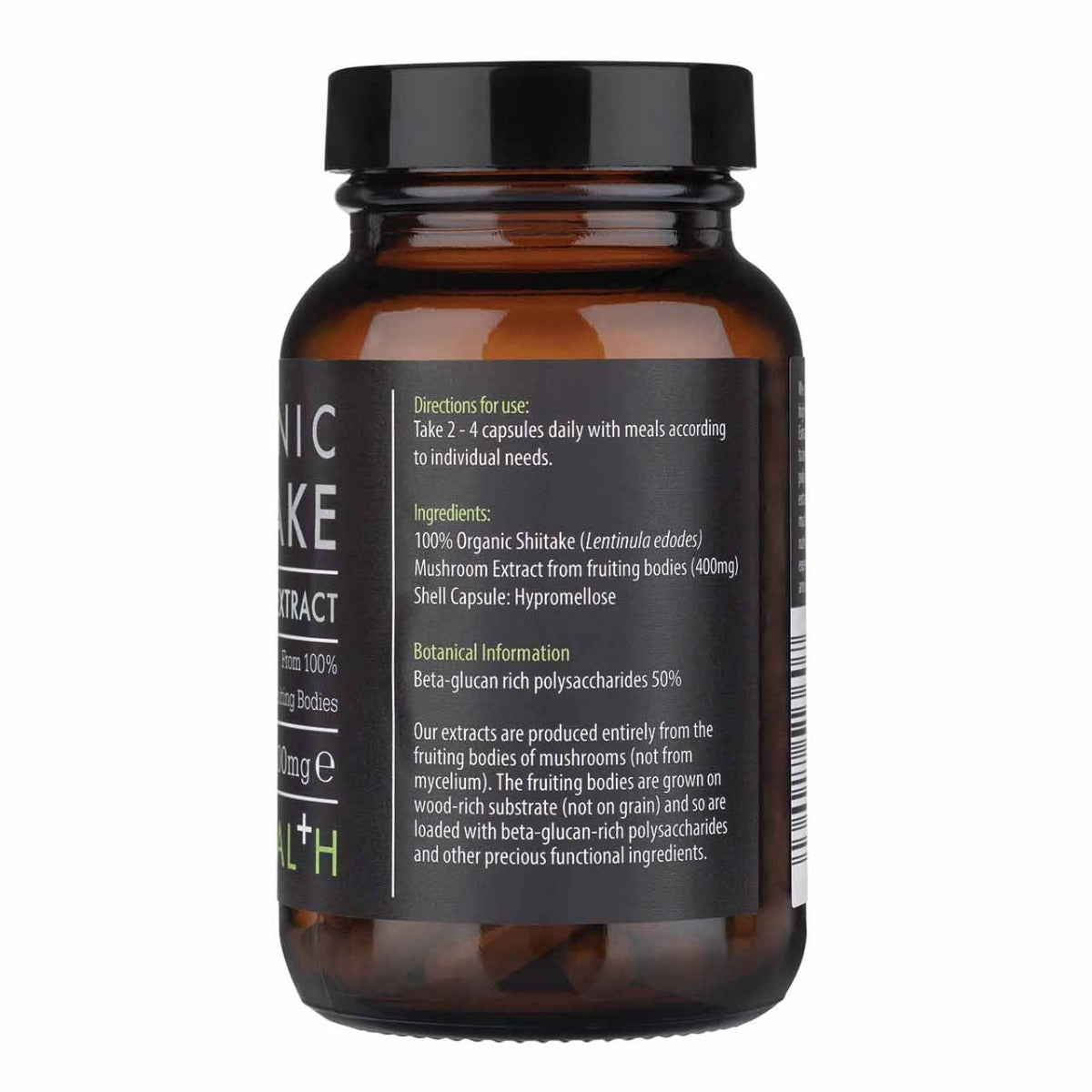 Kiki Health, Organic Shiitake Mushroom Extract, 60 Vegicaps - GREEN LIFE CYPRUS