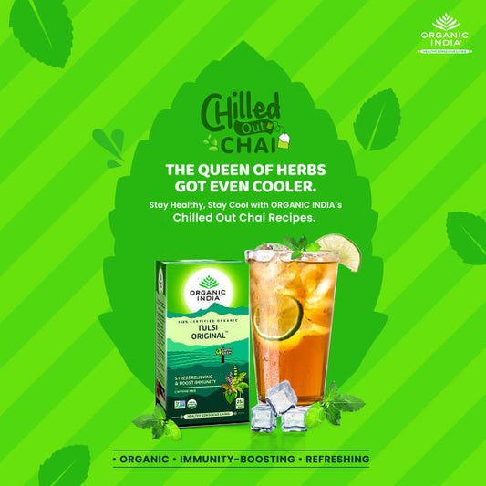 Organic India, BIO Tulsi Original Tea, 25 Infusion Bags - GREEN LIFE CYPRUS