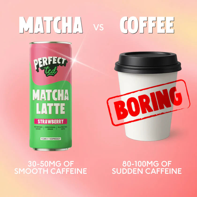 PerfecTed, Strawberry Oat Matcha Latte, 250ml - GREEN LIFE CYPRUS