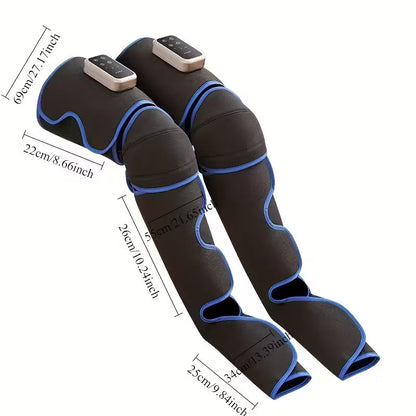 Electric Full-Leg Wrapping Massager with Adjustable Intensity & Heat Therapy
