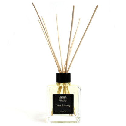 AW Gifts, 200ml Lemon & Nutmeg Essential Oil Reed Diffuser - GREEN LIFE CYPRUS