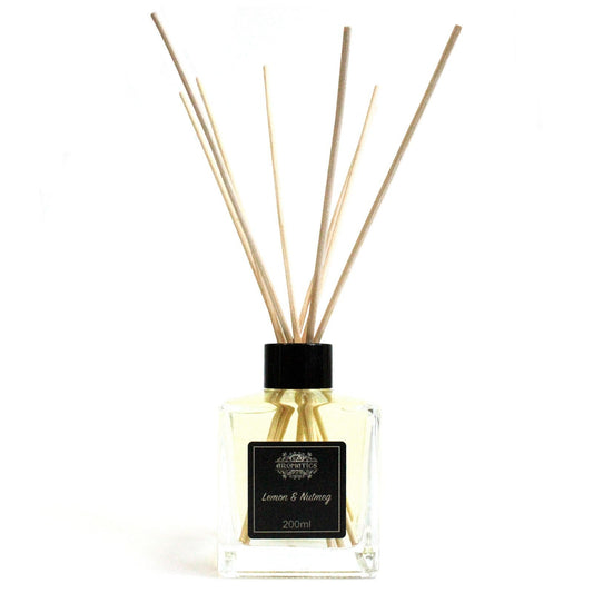 AW Gifts, 200ml Lemon & Nutmeg Essential Oil Reed Diffuser - GREEN LIFE CYPRUS
