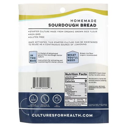 Cultures for Health, Gluten-Free Sourdough, 0.8 oz (2.4 g) - GREEN LIFE CYPRUS