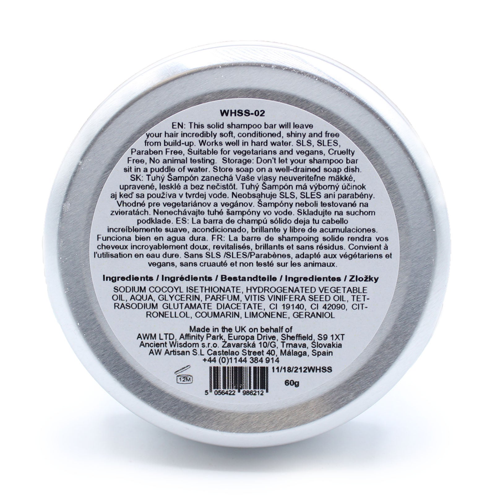 Wild Hare Solid Shampoo 60g - Aloe Vera - GREEN LIFE CYPRUS