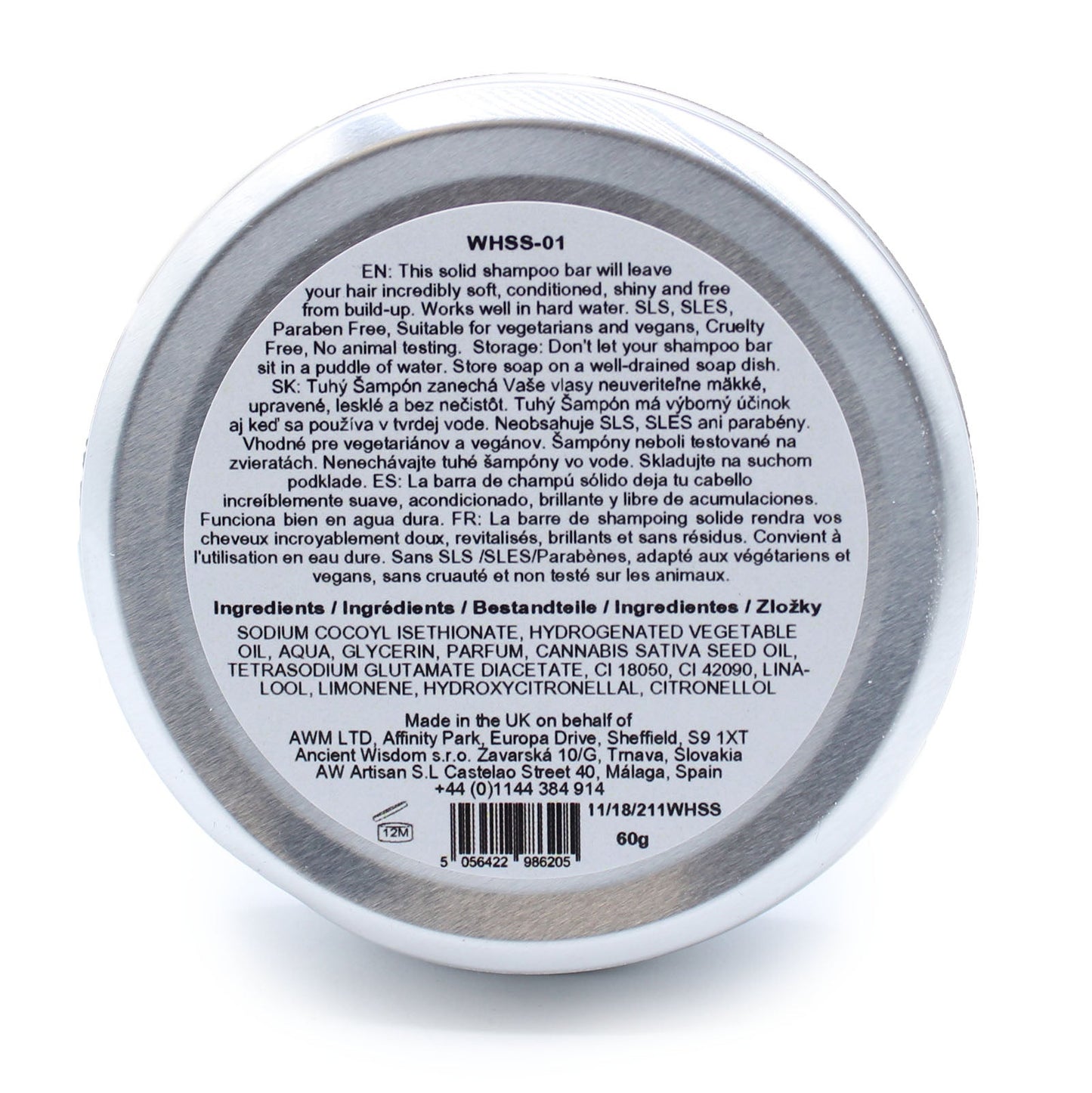 AW Gifts, Wild Hare Solid Shampoo - Orchid, 60g - GREEN LIFE CYPRUS