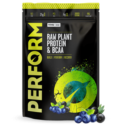 PERFORM Raw Plant Protein & BCAA (7 Servings) - Vivo Life - GREEN LIFE CYPRUS