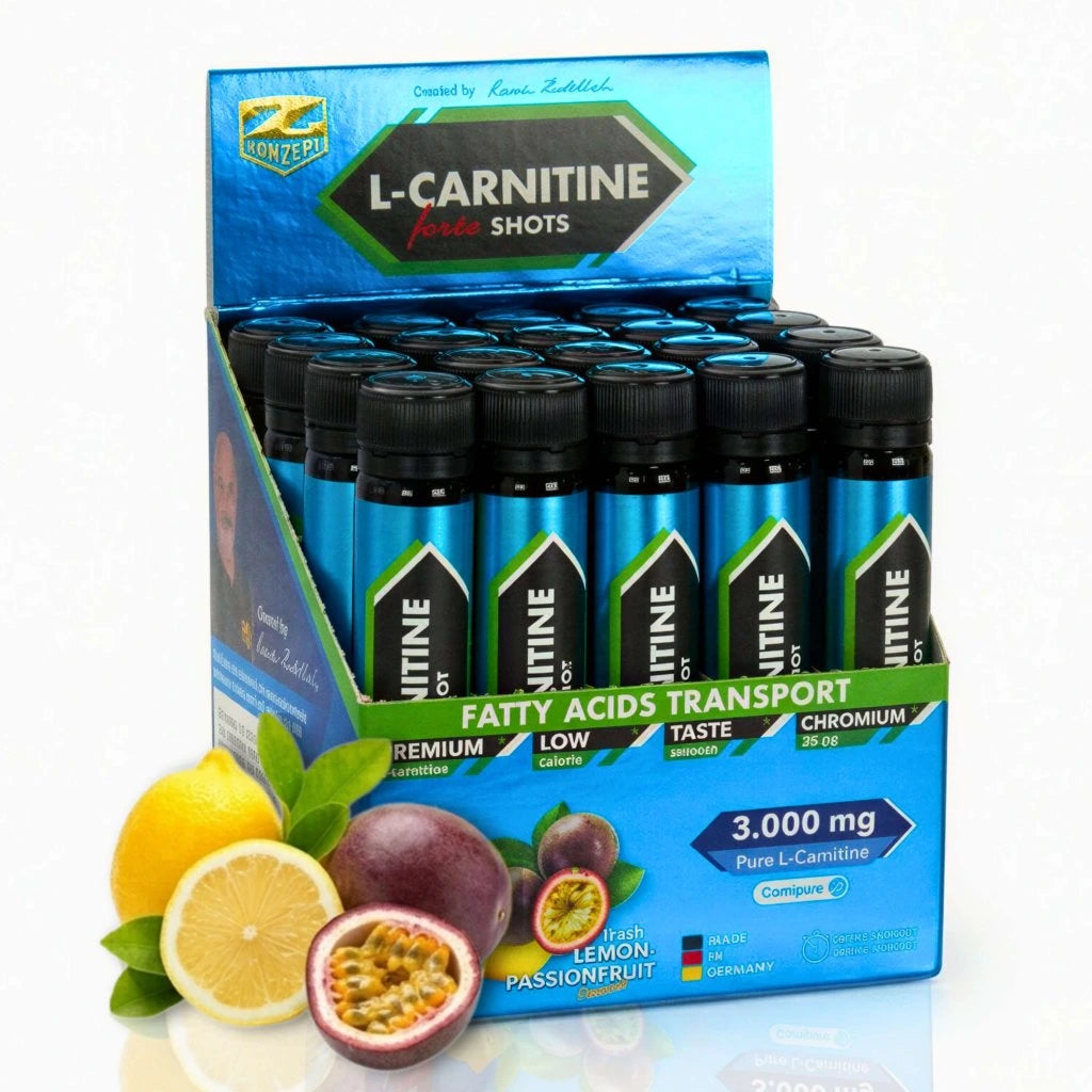 ZKONZEPT L-CARNITINE FORTE 3000 CHROMIUM SHOTS 20 AMPOULES LEMON-PASSIONS FRUIT