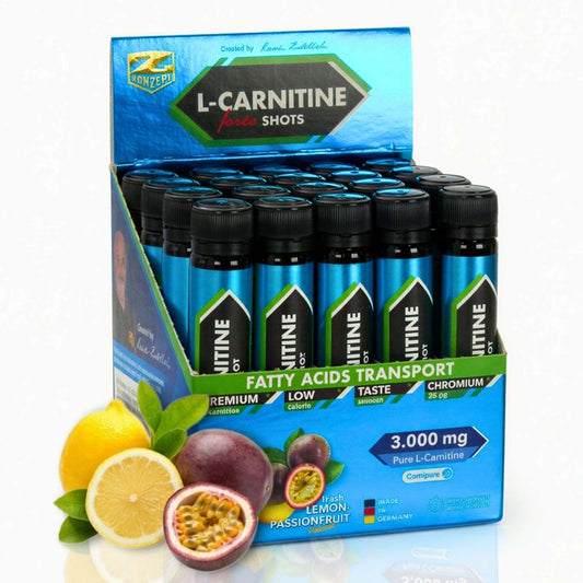 ZKONZEPT L-CARNITINE FORTE 3000 CHROMIUM SHOTS 20 AMPOULES LEMON-PASSIONS FRUIT