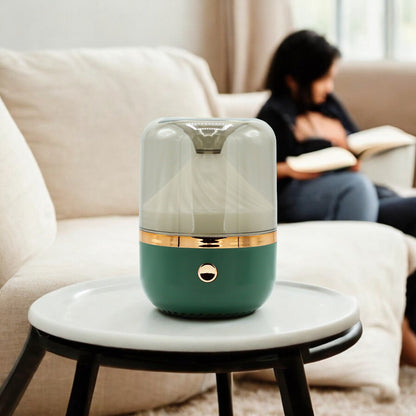 AW Gifts, Urban Aroma Diffuser White & Bronze- USB - Colour Change - GREEN LIFE CYPRUS