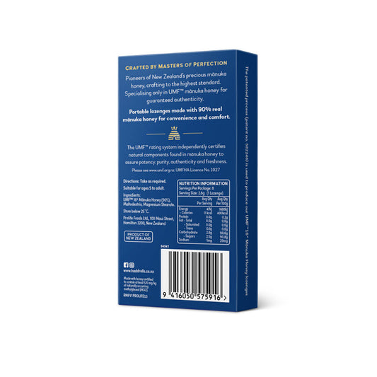 Haddrell's Manuka Honey UMF16+ MGO570+ Lemon Lozenges - 8 Pack - GREEN LIFE CYPRUS