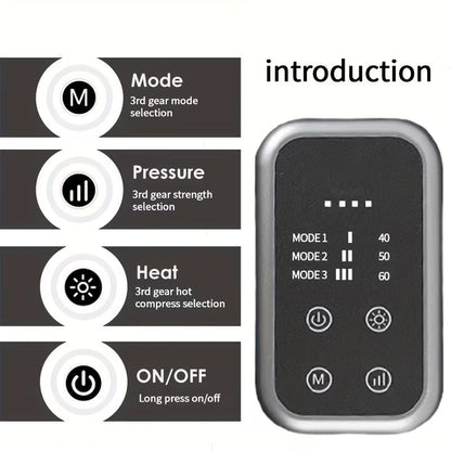 Electric Full-Leg Wrapping Massager with Adjustable Intensity & Heat Therapy