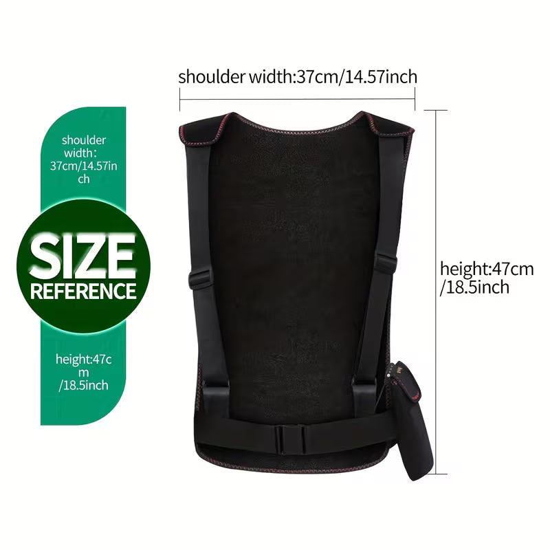 Wearable Back Heating Pad Massager – Adjustable Belt Design with 3 Heat Levels and Auto Shut-Off for Muscle and Back Pain Relief