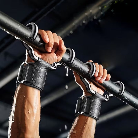 2pcs Widened Weightlifting Grip Hooks, Pull-Up Assist Wrist Straps - GREEN LIFE CYPRUS