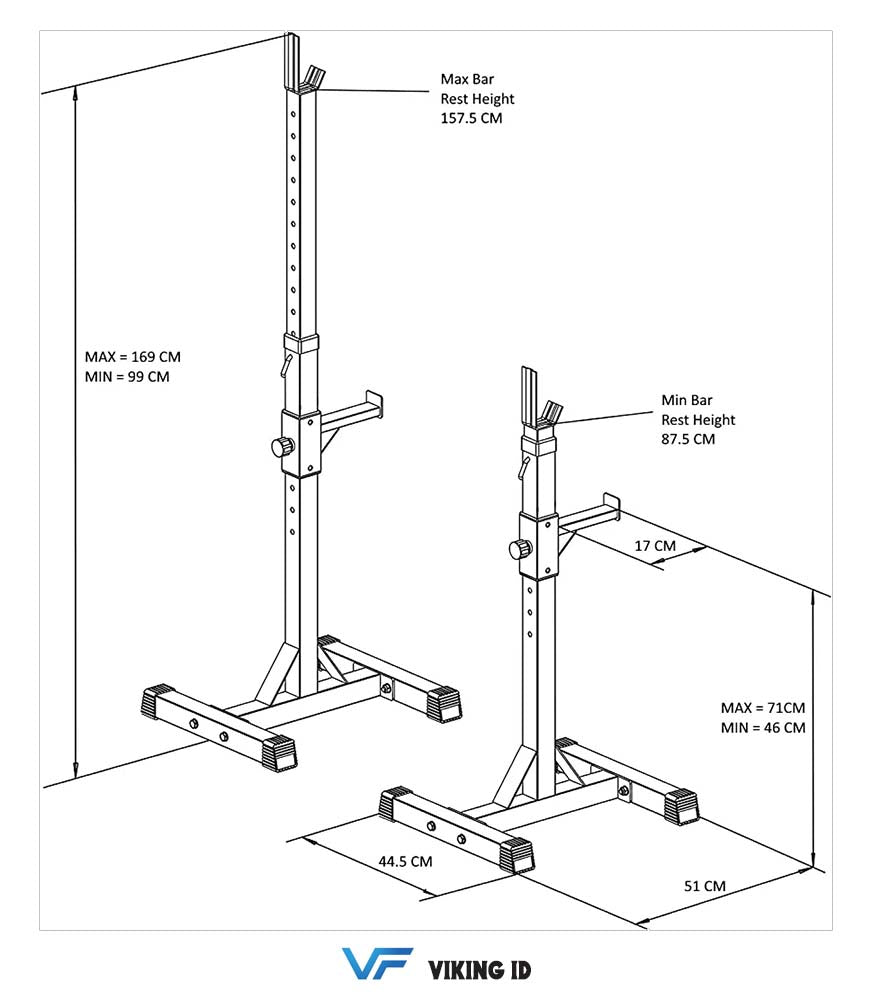 BR-25 Squat Stands & Barbell Rack – Strength Without Limits