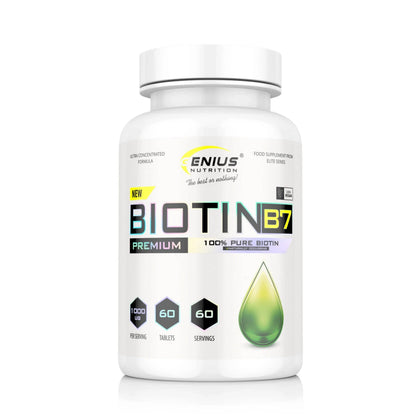 BIOTIN B7 60 Tabs/60 Serv, Genius Nutrition - GREEN LIFE CYPRUS
