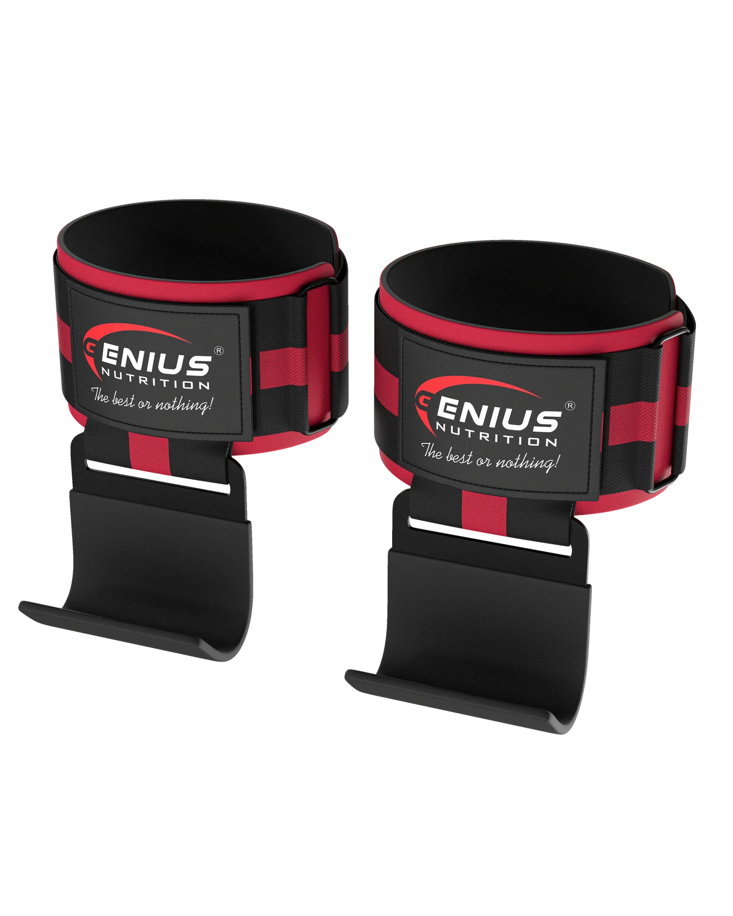 Genius Nutrition HINGI CU CARLIG METALIC GN2 power lifting hook, metallic finish, used for weightlifting and strength training.