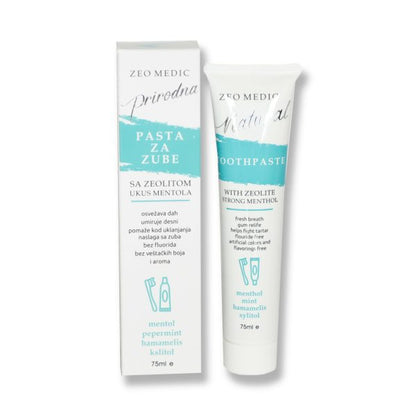 ZEO-MEDIC Natural toothpaste with zeolite (peppermint & menthol) 75ml