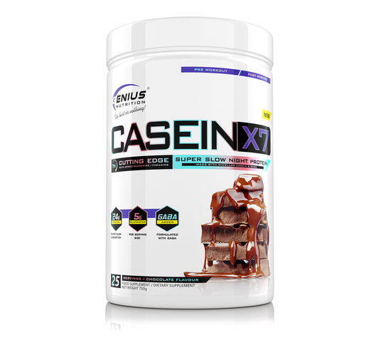CASEIN-X7 750g - Chocolate, Genius Nutrition - GREEN LIFE CYPRUS