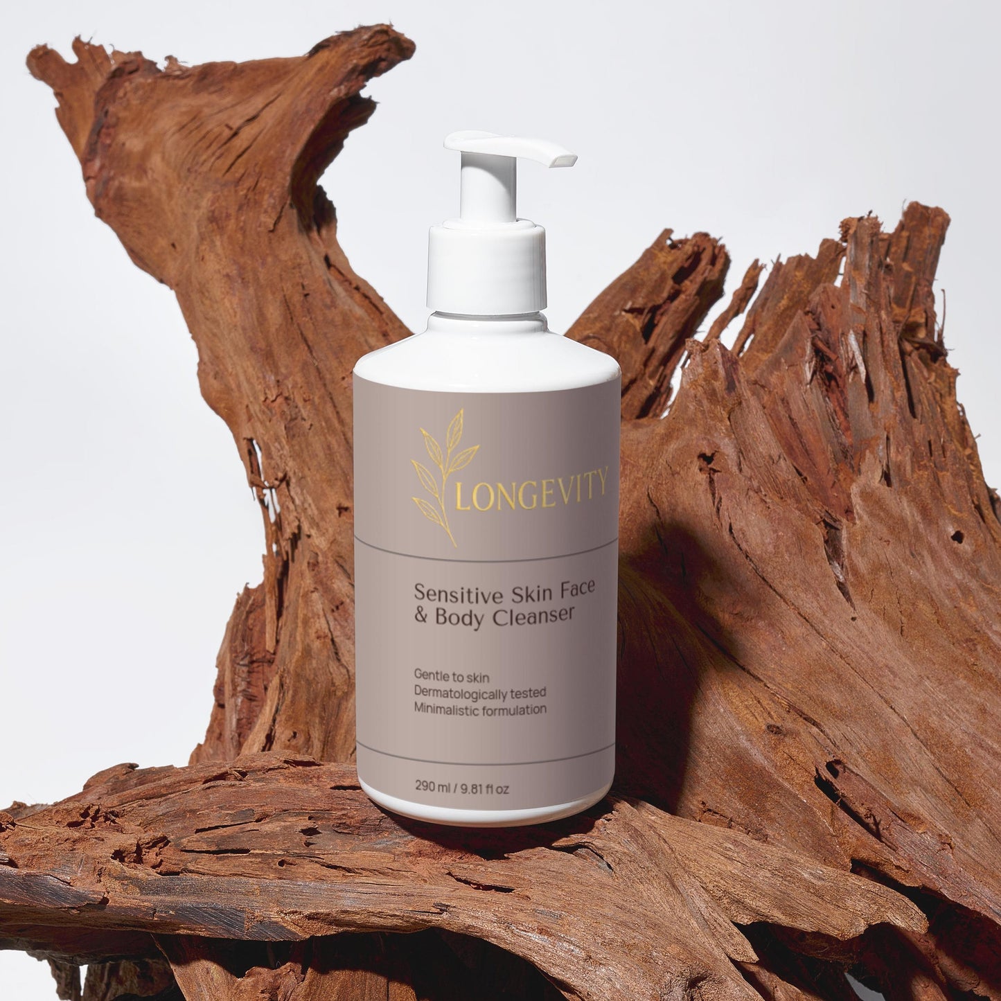Longevity, Sensitive Skin Face & Body Cleanser, 290 ml / 9.81 fl oz - GREEN LIFE CYPRUS