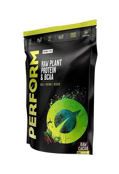 LARGE PERFORM Raw Plant Protein & BCAA - Vivo Life Cacao