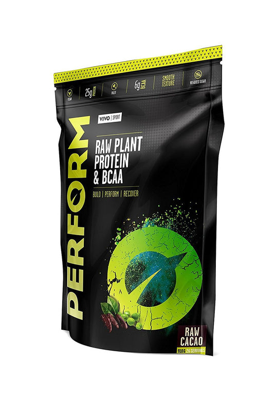 LARGE PERFORM Raw Plant Protein & BCAA - Vivo Life Cacao