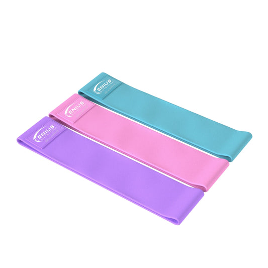Genius Nutrition Resistance Bands GG-1 set of fitness resistance bands for strength training and exercise routines.