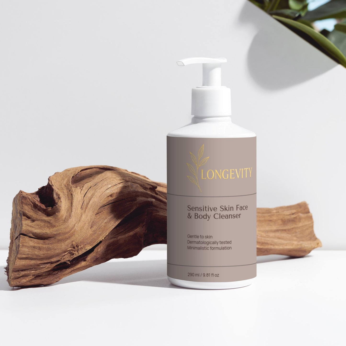 Longevity, Sensitive Skin Face & Body Cleanser, 290 ml / 9.81 fl oz - GREEN LIFE CYPRUS