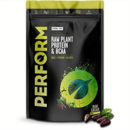 PERFORM Raw Plant Protein & BCAA (7 Servings) - Vivo Life - GREEN LIFE CYPRUS
