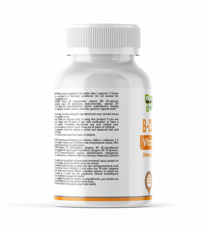 Green Life B-Complex Vitamins bottle with 90 capsules, supporting daily energy and vitality, by Green Life World.