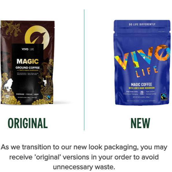 MAGIC ORGANIC COFFEE with Lion’s mane mushroom - Vivo Life - GREEN LIFE CYPRUS