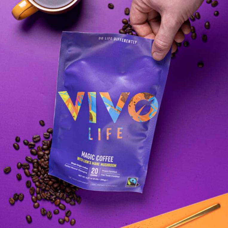MAGIC ORGANIC COFFEE with Lion’s mane mushroom - Vivo Life - GREEN LIFE CYPRUS