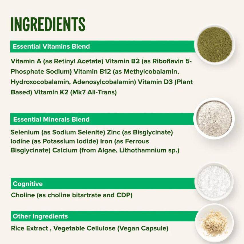 VEGAN MULTINUTRIENT & Mineral Supplement - Vivo Life - GREEN LIFE CYPRUS