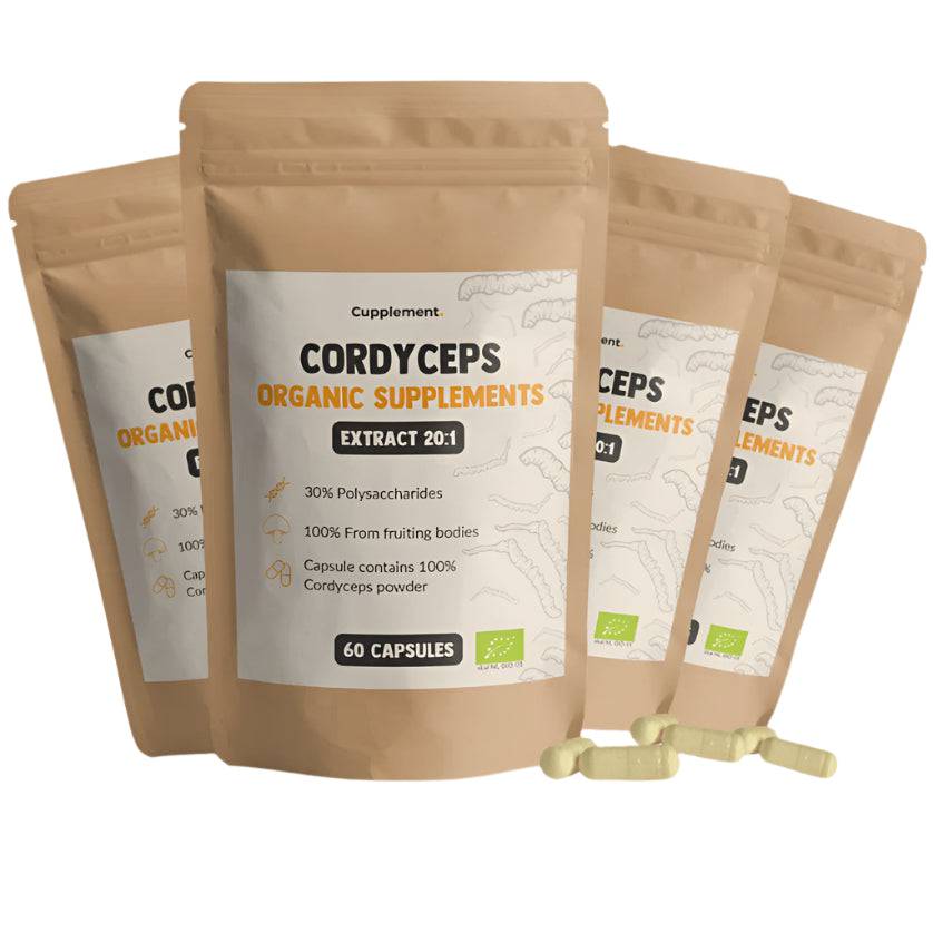 Cupplement, Cordyceps Extract Capsules Organic, 60 capsules - GREEN LIFE CYPRUS