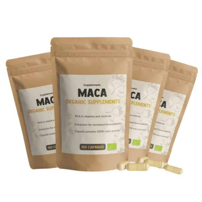 Cupplement, Maca Organic Capsules, 500 mg (100 capsules) - GREEN LIFE CYPRUS