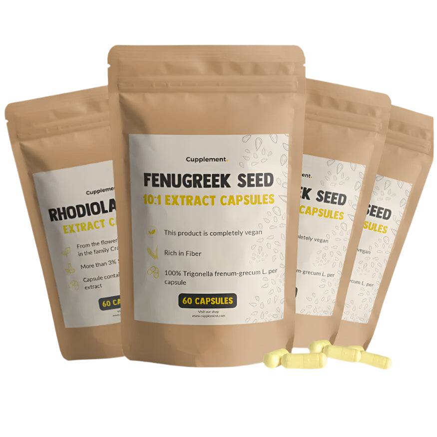 Cupplement, Fenugreek Seed Capsules, 500 mg (60 capsules) - GREEN LIFE CYPRUS