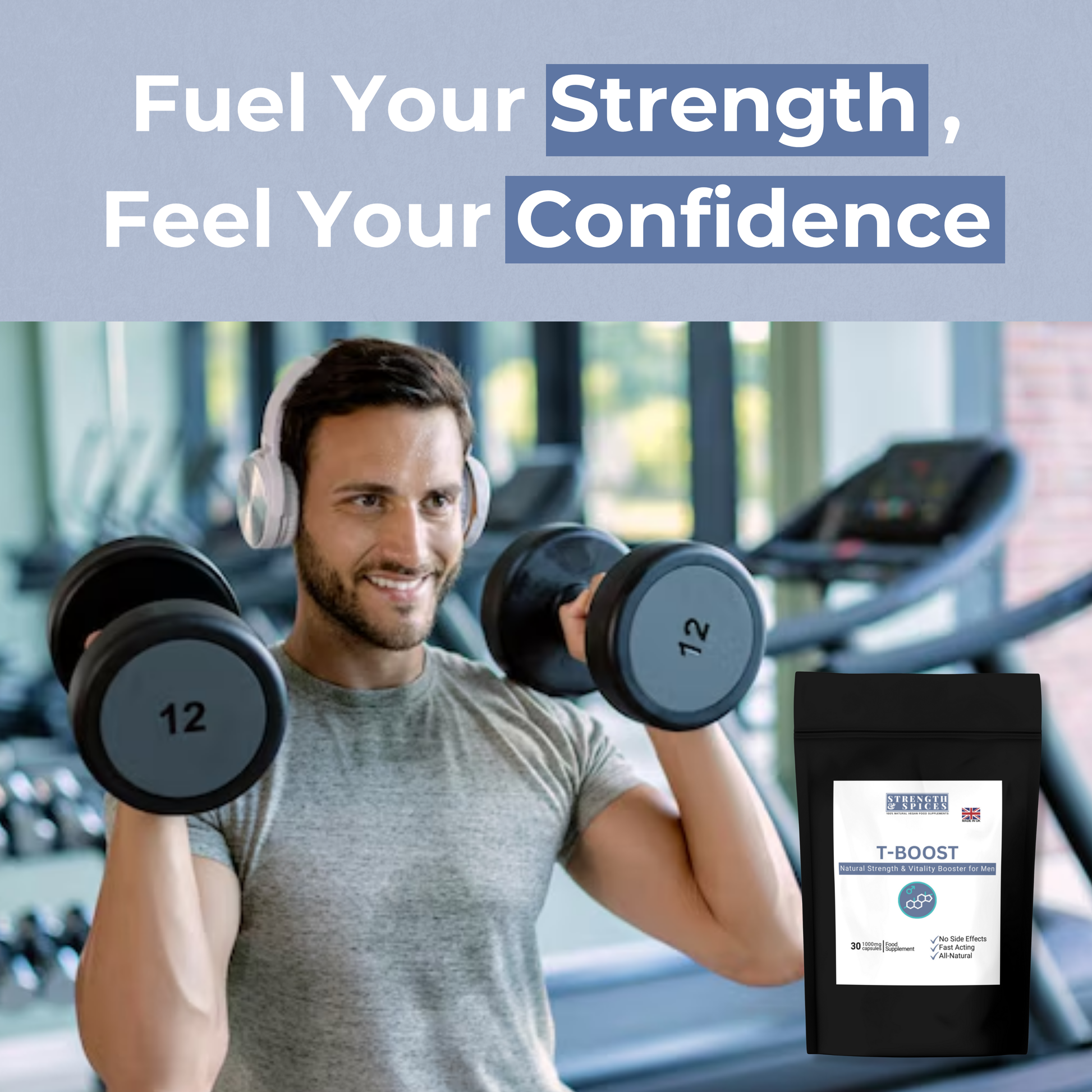 T-Boost – Natural Energy & Vitality Formula for Men 100% Natural, Strenght & Spices - GREEN LIFE CYPRUS