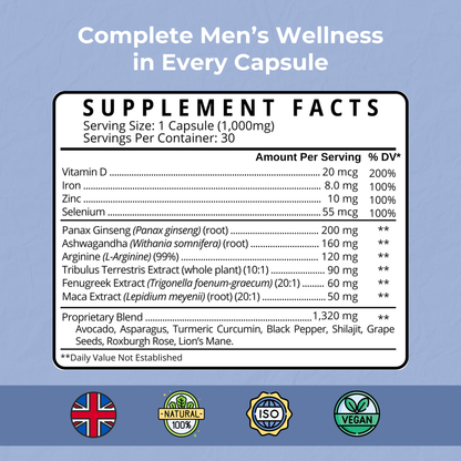 T-Boost – Natural Energy & Vitality Formula for Men 100% Natural, Strenght & Spices - GREEN LIFE CYPRUS