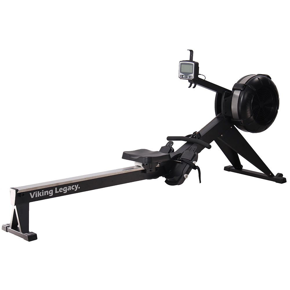 Viking Legacy air resistance rower - angle view