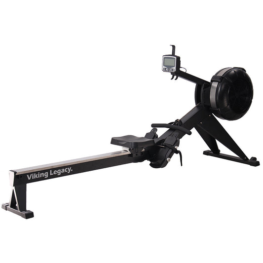 Viking Legacy air resistance rower - angle view