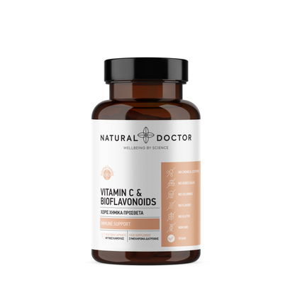 Natural Doctor, Vitamin C & Bioflavonoids, 90 Caps - GREEN LIFE CYPRUS